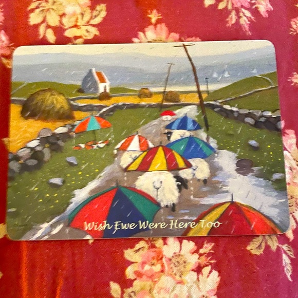 Thomas Joseph Sheep Cork Art Placemats/4 - Picture 6 of 6